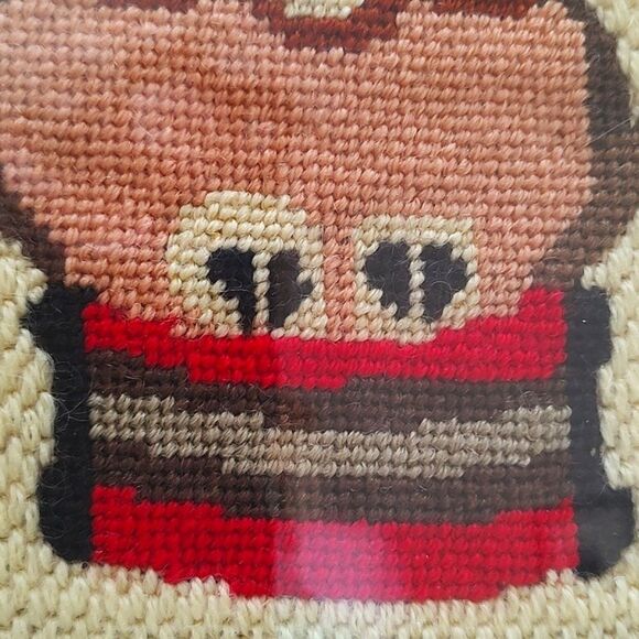 Framed Square Needlework Circus Lion - Picture 3 of 9